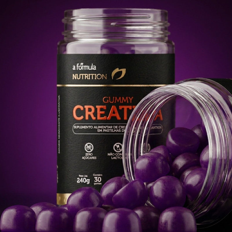 Gummy Creatina · Sabor Uva